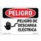 Signmission Safety Sign, OSHA Danger, 18" Height, 24" Width, Electrical Hazard Spanish OS-DS-D-1824-LS-1196 - alternate 1